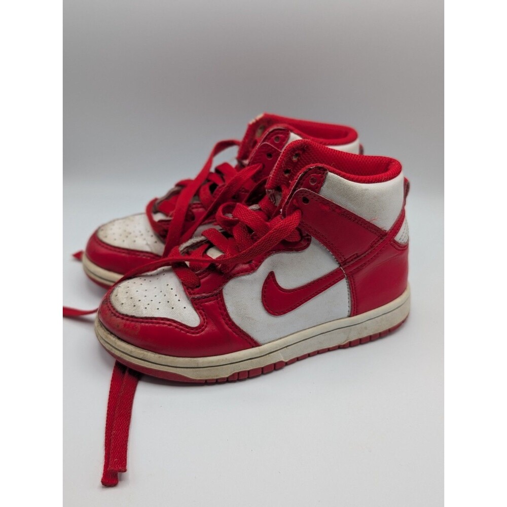 Nike Dunk High GS St Johns University Red White Sneaker Kids Size 11C Play Wear